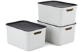 Rotho 3er-Set Dekoboxen weiss A4 "JIVE" Mistletoe white