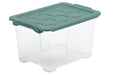Rotho Box 15 l EVO SAFE Transparent / Mistletoe green