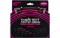 Ernie Ball 6224 Patchkabel Multipack flach, gew./gew., schwarz, Multi-Pack