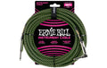 Ernie Ball 6082 Kabel Kabel, 5.48 m, schwarz/grün, Gewebe