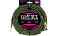Ernie Ball 6077 Kabel Kabel, 3 m, schwarz/grün, Gewebe