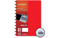 Adoc Sichtbuch Bind-Ex Standard A4, 40 Taschen, rot