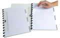 Adoc Ringheft Pap-Ex Bl&Wh mit Register A4, 5 mm kariert
