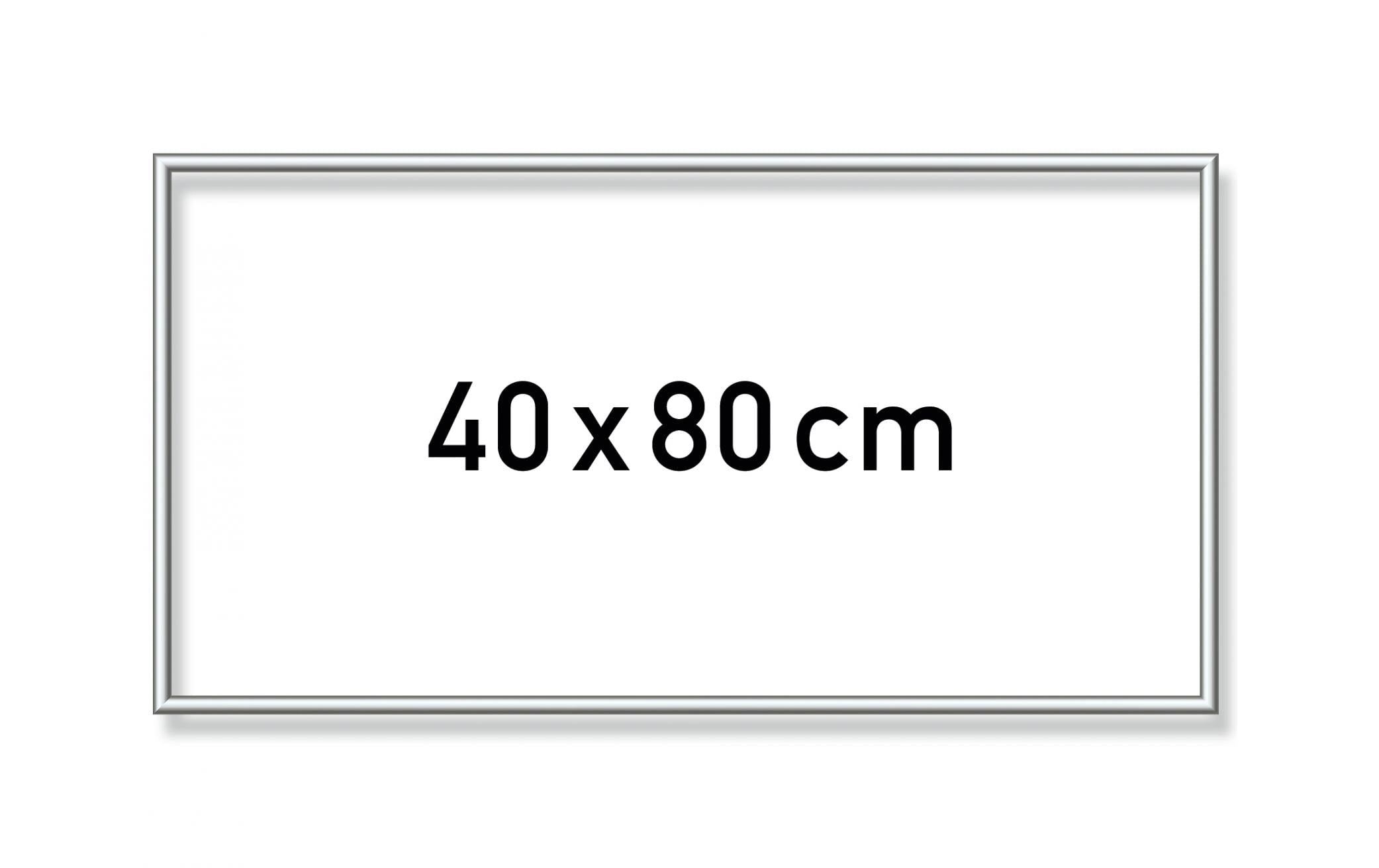MNZ - Alurahmen Silber 40 x 80 cm
