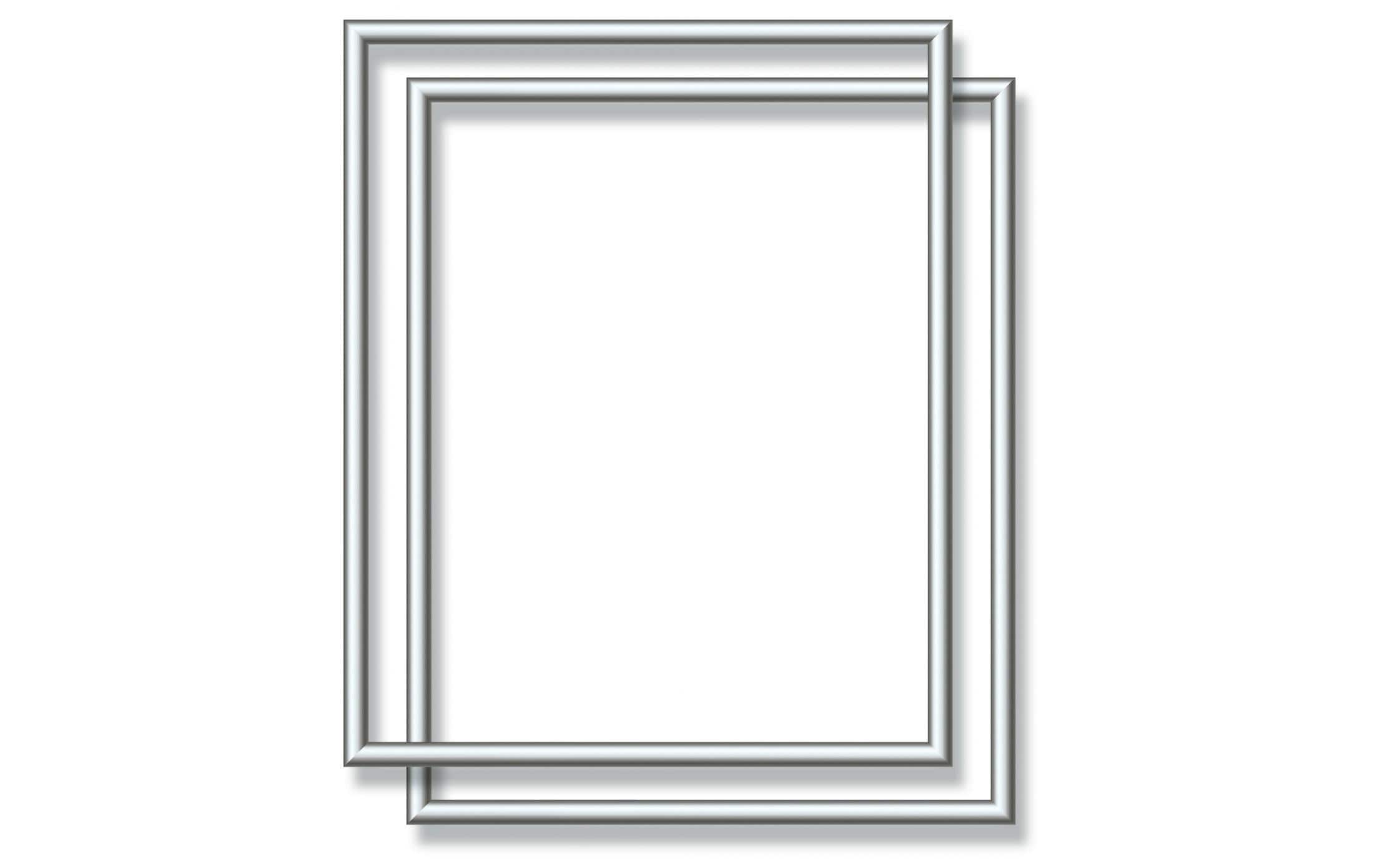 MNZ - Alurahmen 2x Silber 24 x 30 cm