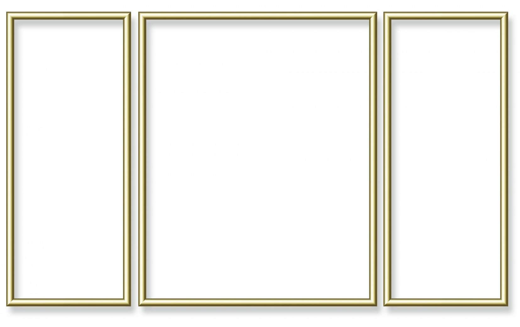MNZ - Alurahmen Tripty. Gold 50 x 80 cm