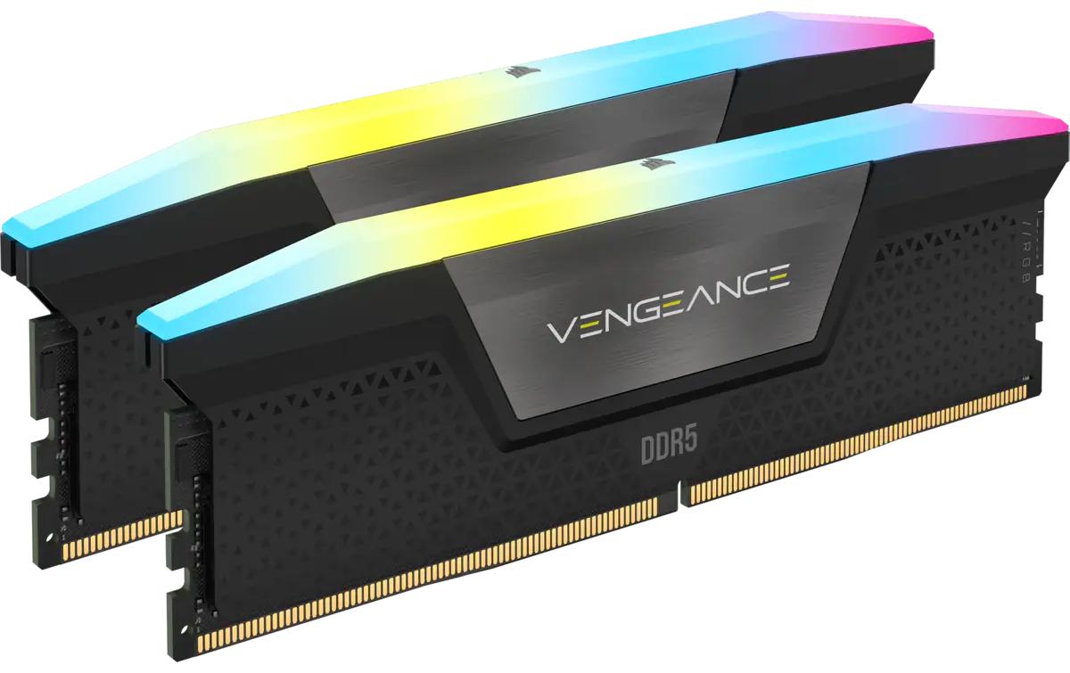 Corsair DDR5 Vengeance RGB 96GB 2-Kit 2x 48GB,5600MT/s,CL40-40-40-77,1.25V,288Pin
