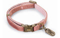 Designed by Lotte Katzenhalsband Velura Rosa, 20-30x10mm