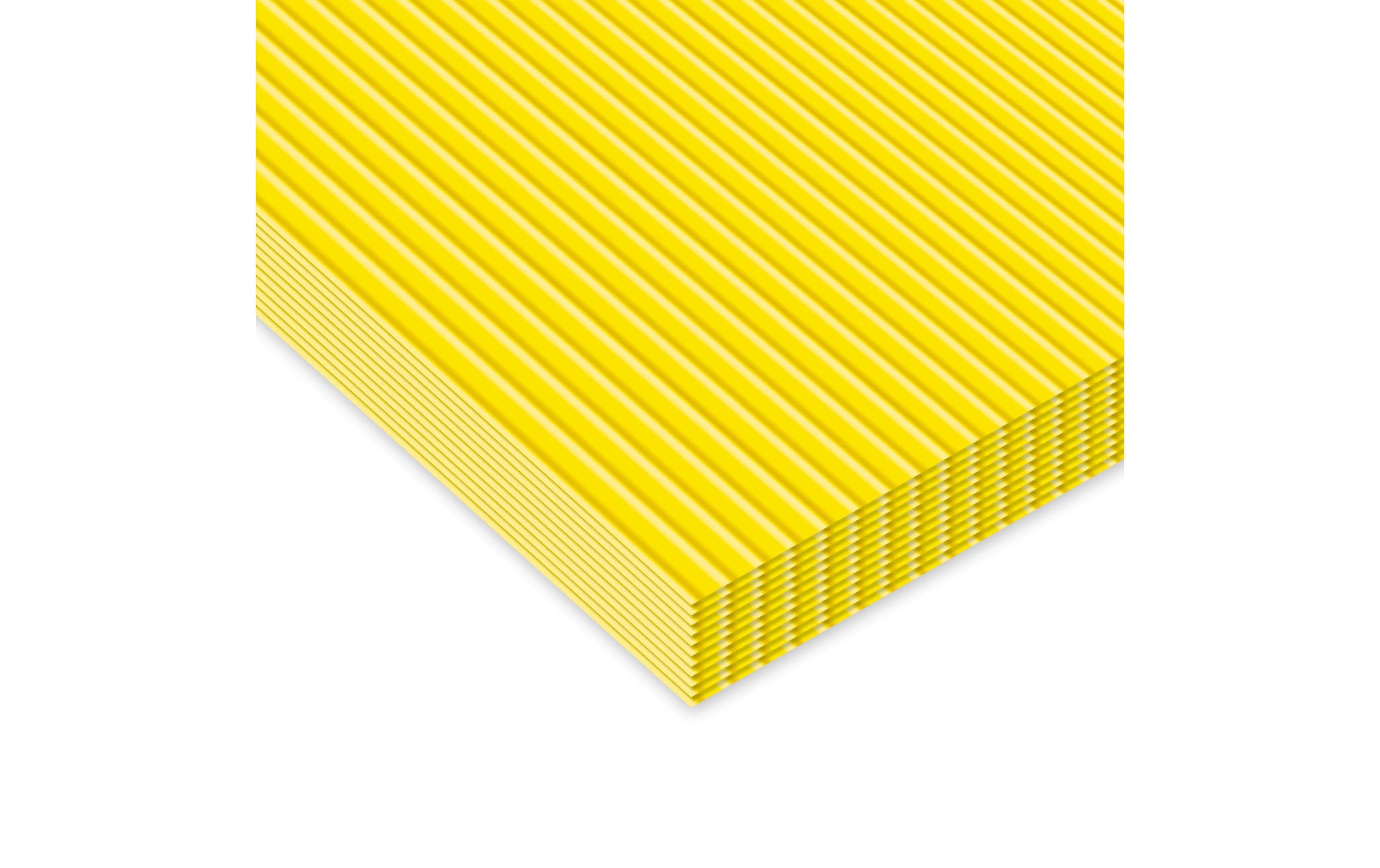 Ursus Wellkarton 260 g, 10 Stück zitronengelb, 50 x 70 cm