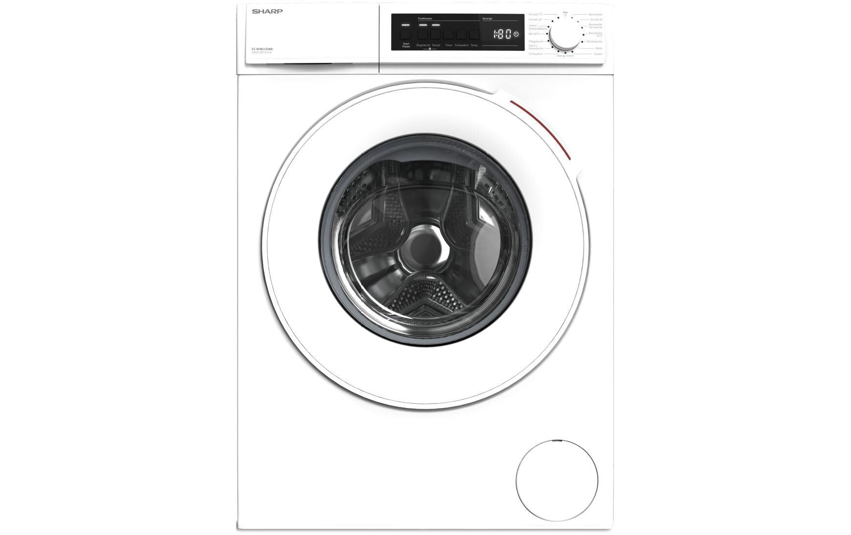 Sharp Waschmaschine ES-NFW612CWB-DE B, 6kg, 1200U/min, Aqua Stop