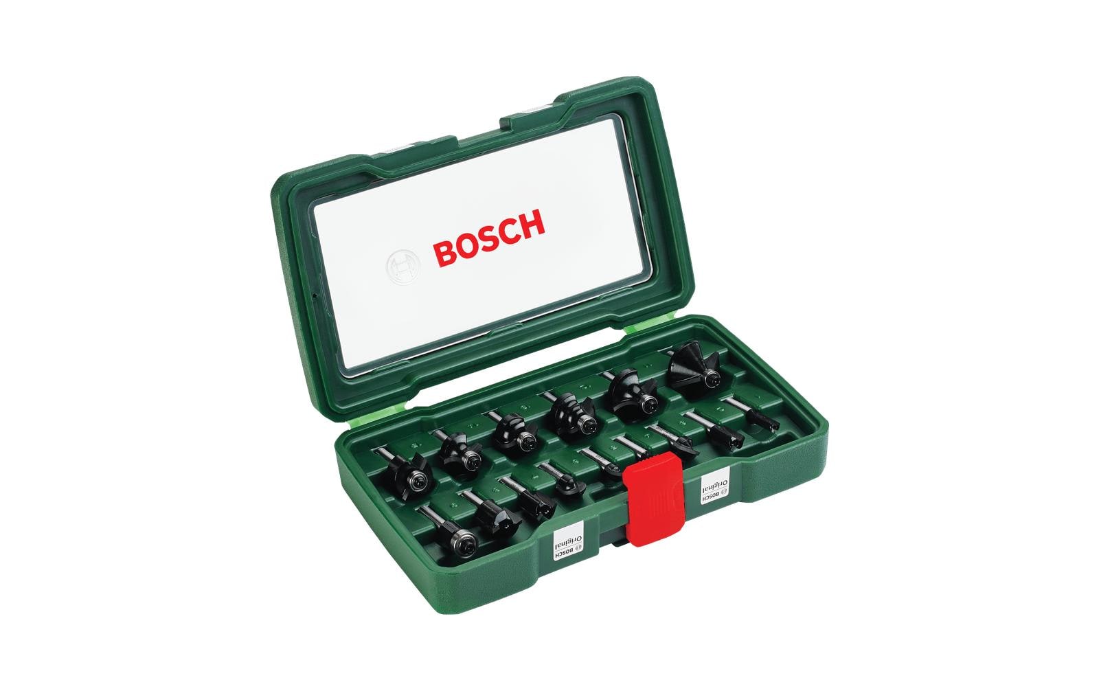 Bosch 15-teiliges HM-Fräser-Set 1/4" mm Schaft