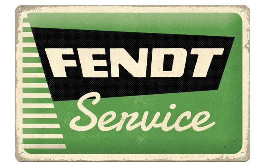 Nostalgic Art Schild Fendt Service Metall, 20x30 cm