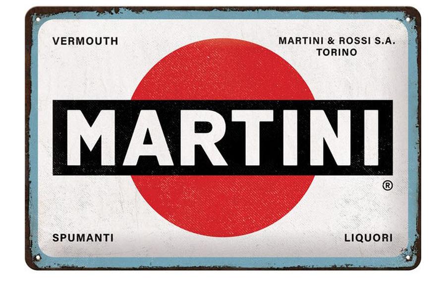 Nostalgic Art Schild Martini Metall, 20x30 cm