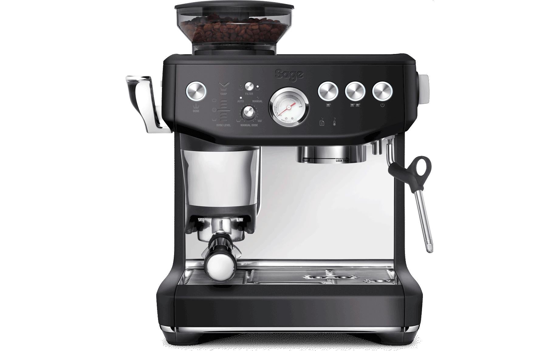 Sage Espressom. Barista Impress Bl. Truffel 1850W, 250g Bohnenbeh., 2l Tank
