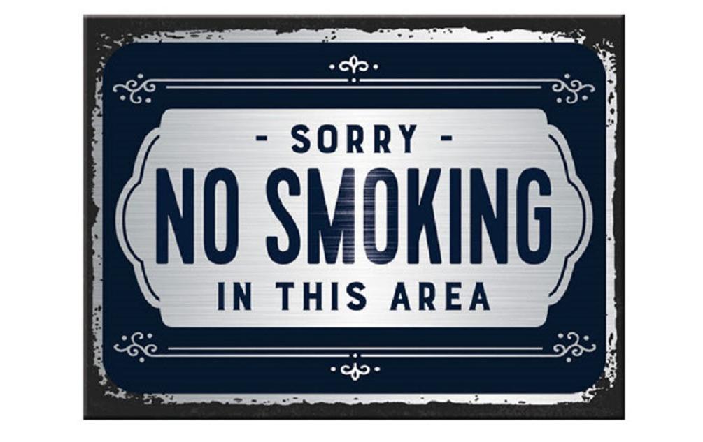 Nostalgic Art Magnet Sorry, No Smoking 8x6 cm (BxH), 1 Stück
