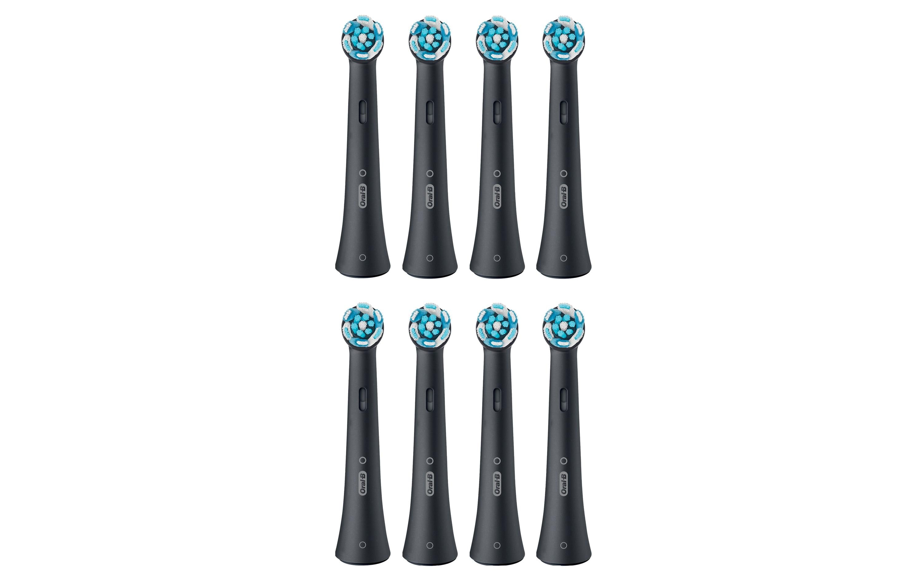 Oral-B Ersatzbürst iO Aufsteckbürsten Ultimative Reinigung, schwarz, 8 Stück