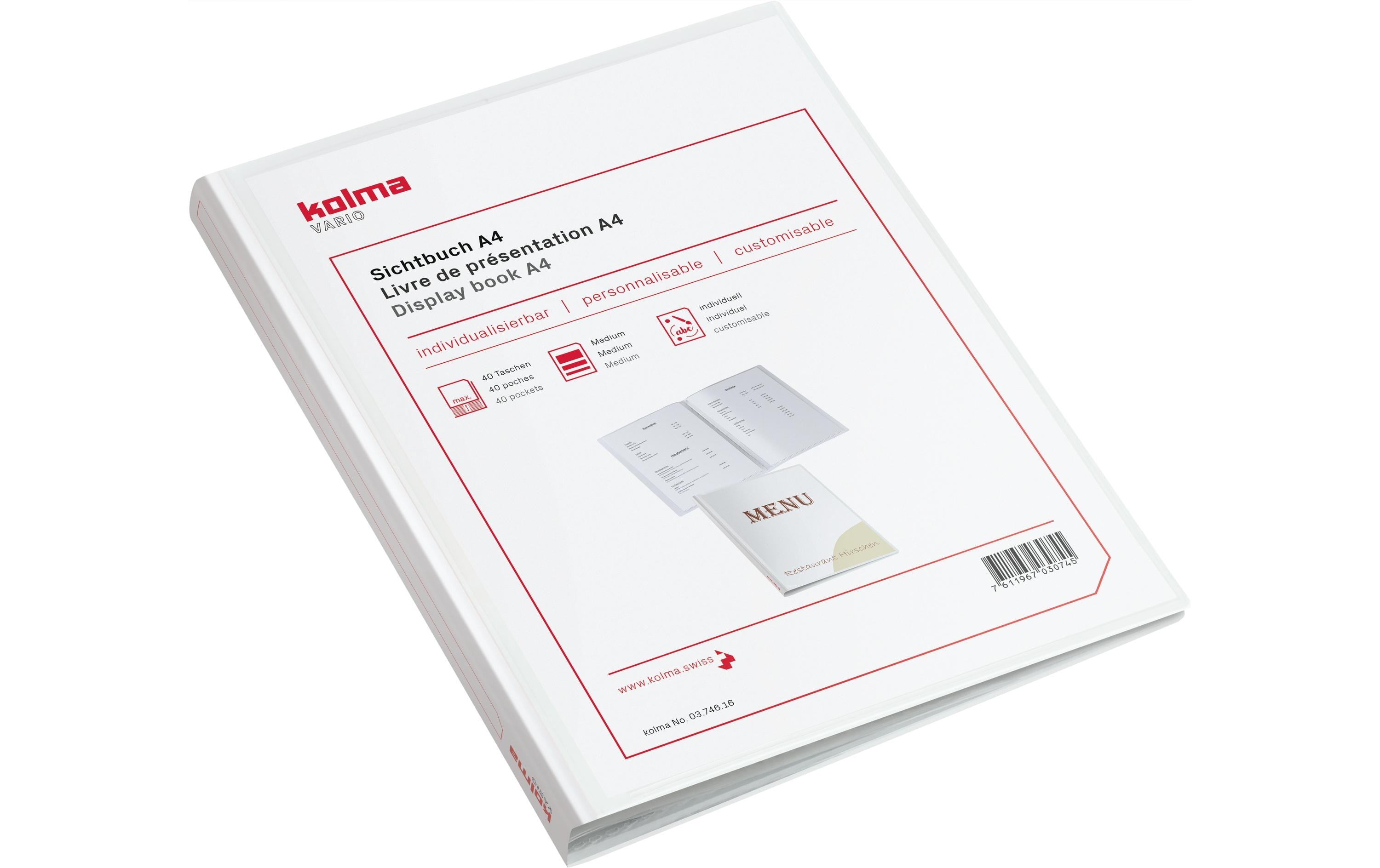 Kolma Sichtbuch Vario 40 Taschen