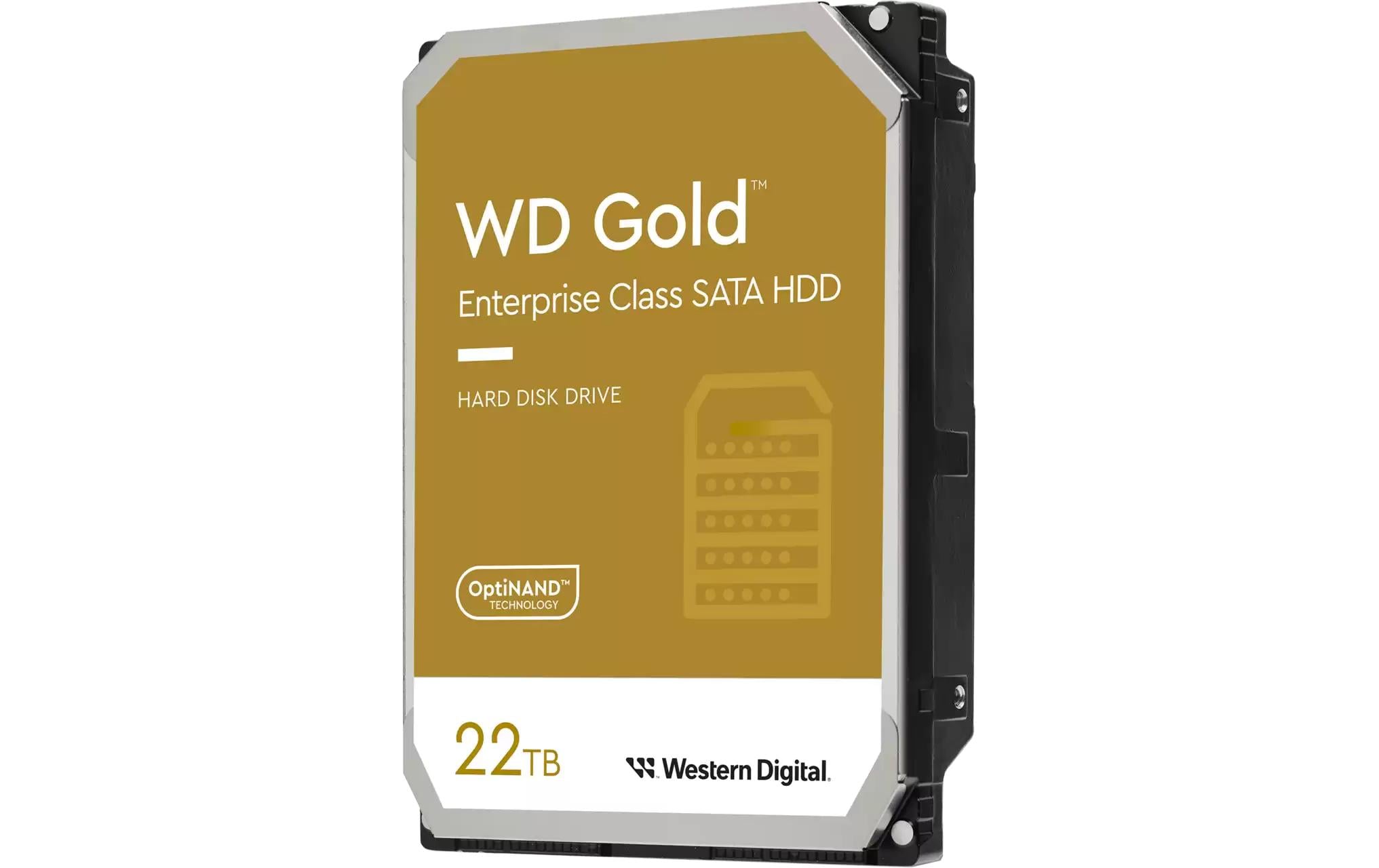 WD Gold 3.5" 22TB 512e, 24x7, 7200rpm, 512MB Cache