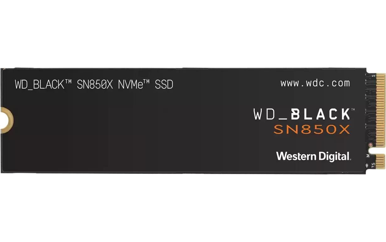 WD Black SN850X 1TB NVMe, M.2 2280, 7300MB/s (l), 6300MB/s (s)