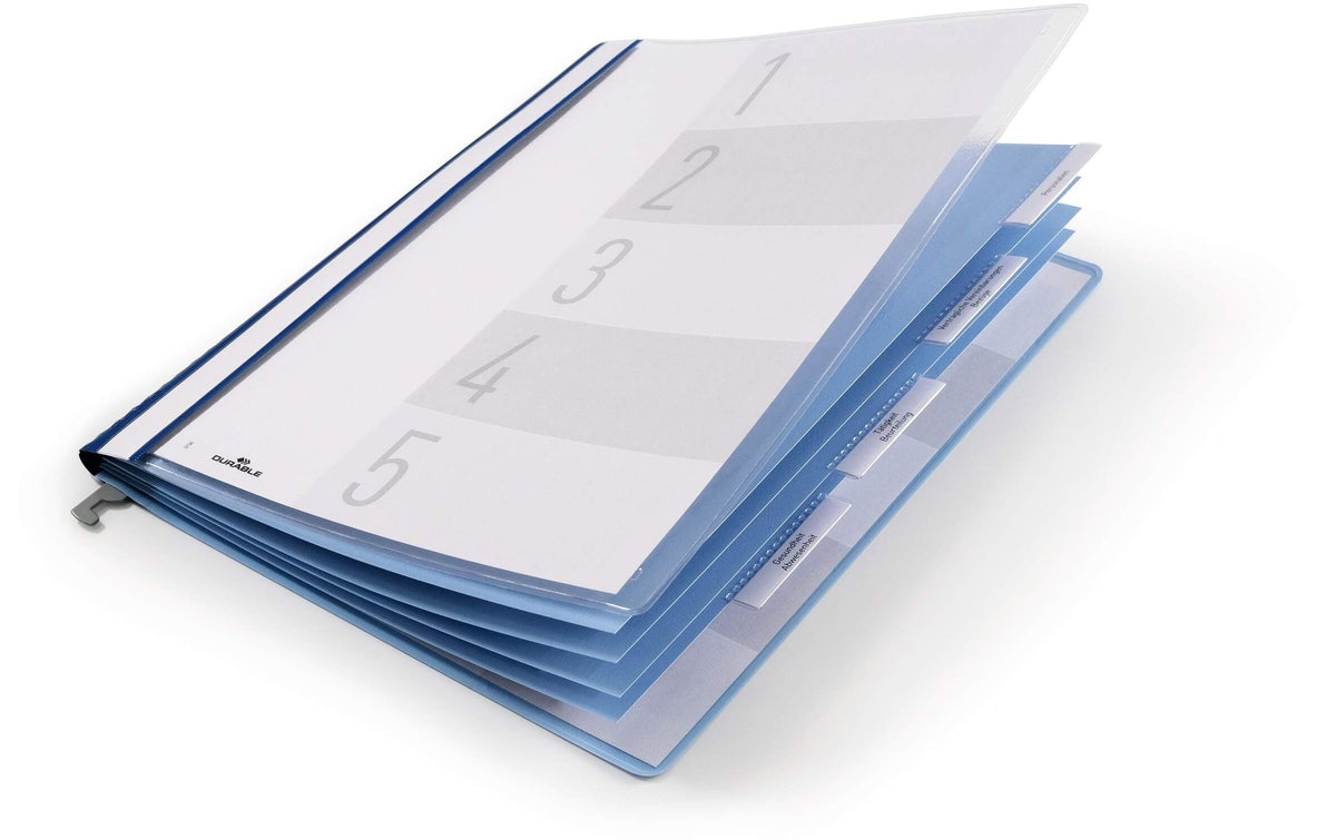 Durable Personalhefter 5er Pack A4, blau, 4-teilig