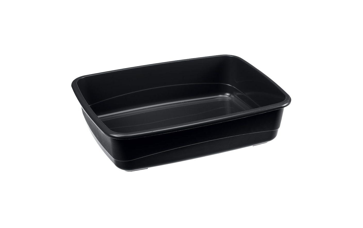 Ferplast Katzentoilette Nip 10 schwarz 46.5x35.5x11.5cm, ohne Rand