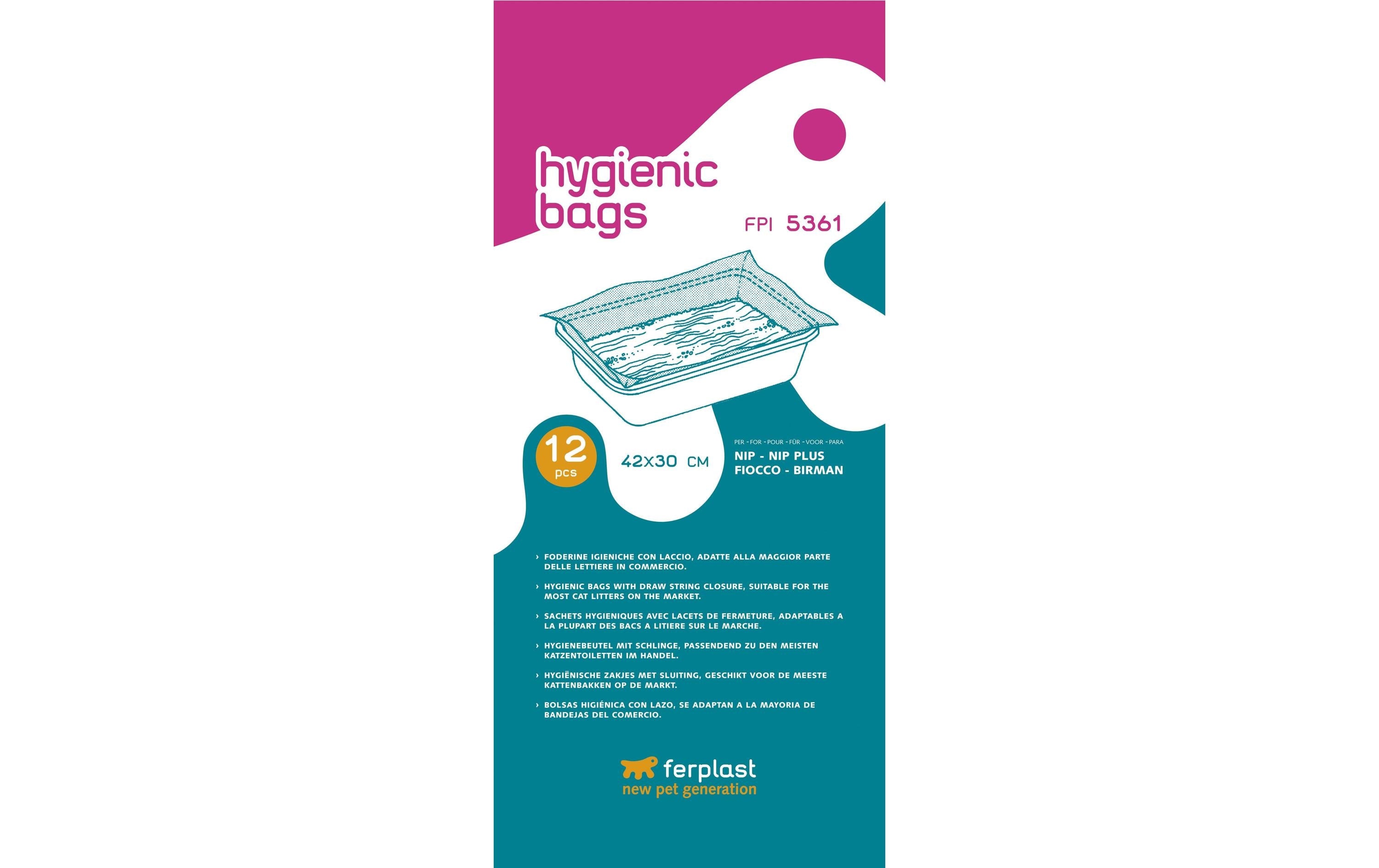 Ferplast Polybeutel FPI 5361, 12Stk. Für Katzentoiletten Nip und Birman