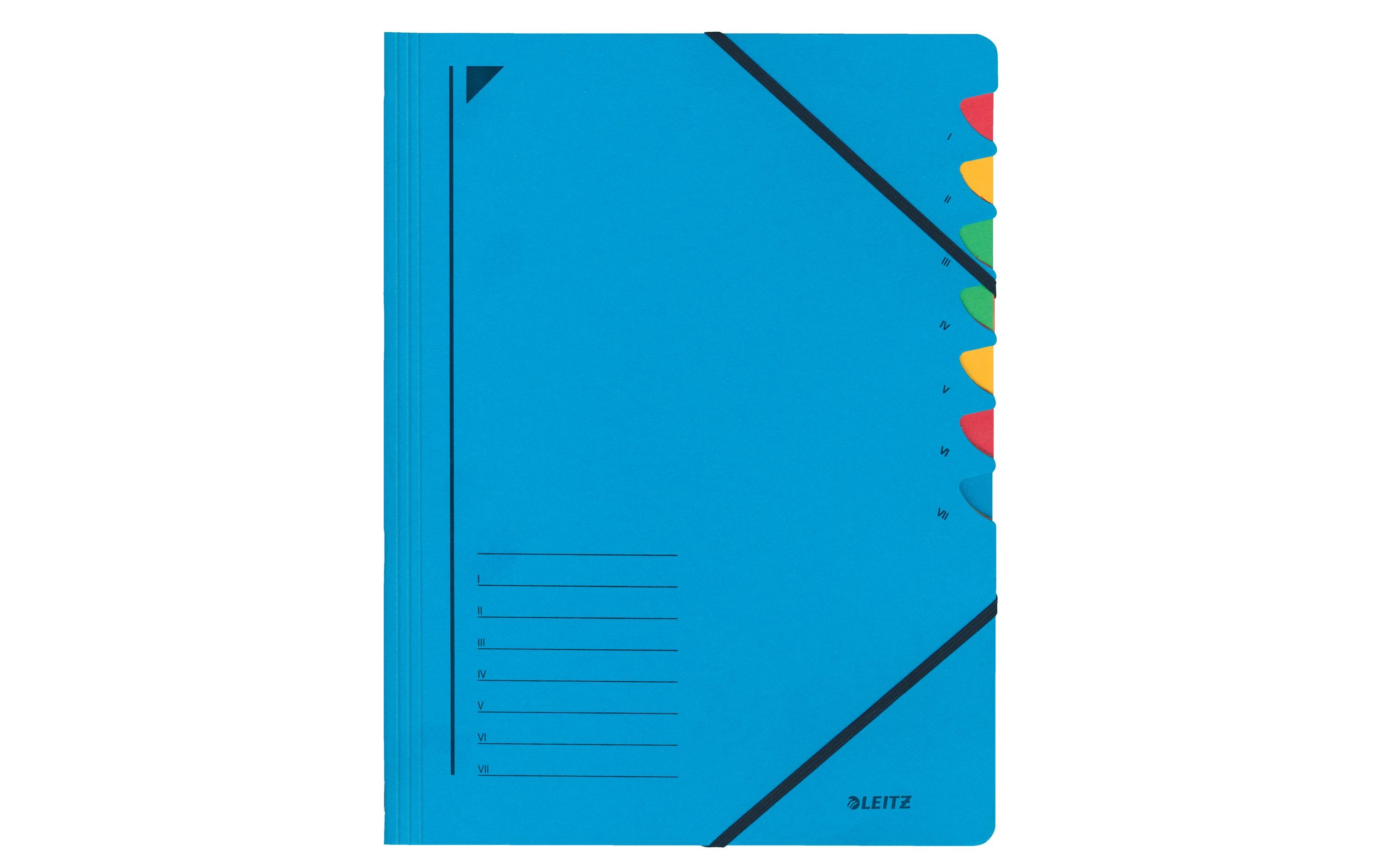 Leitz Ordnungsmappe 7-teilig, blau