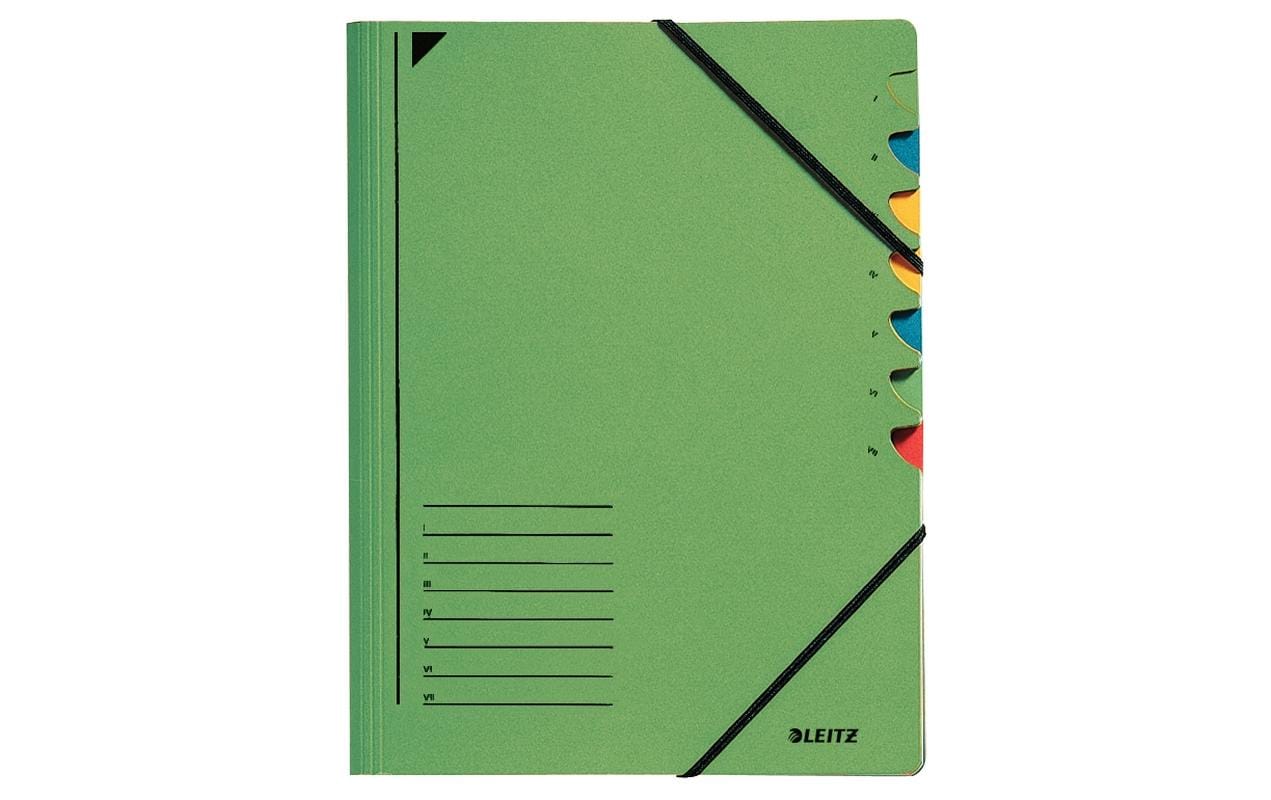 Leitz Ordnungsmappe 7-teilig, grün