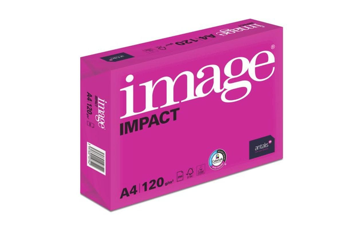 Kopierpapier Image Impact hochweiss, ECF A4, 120g/m², 250 Blatt