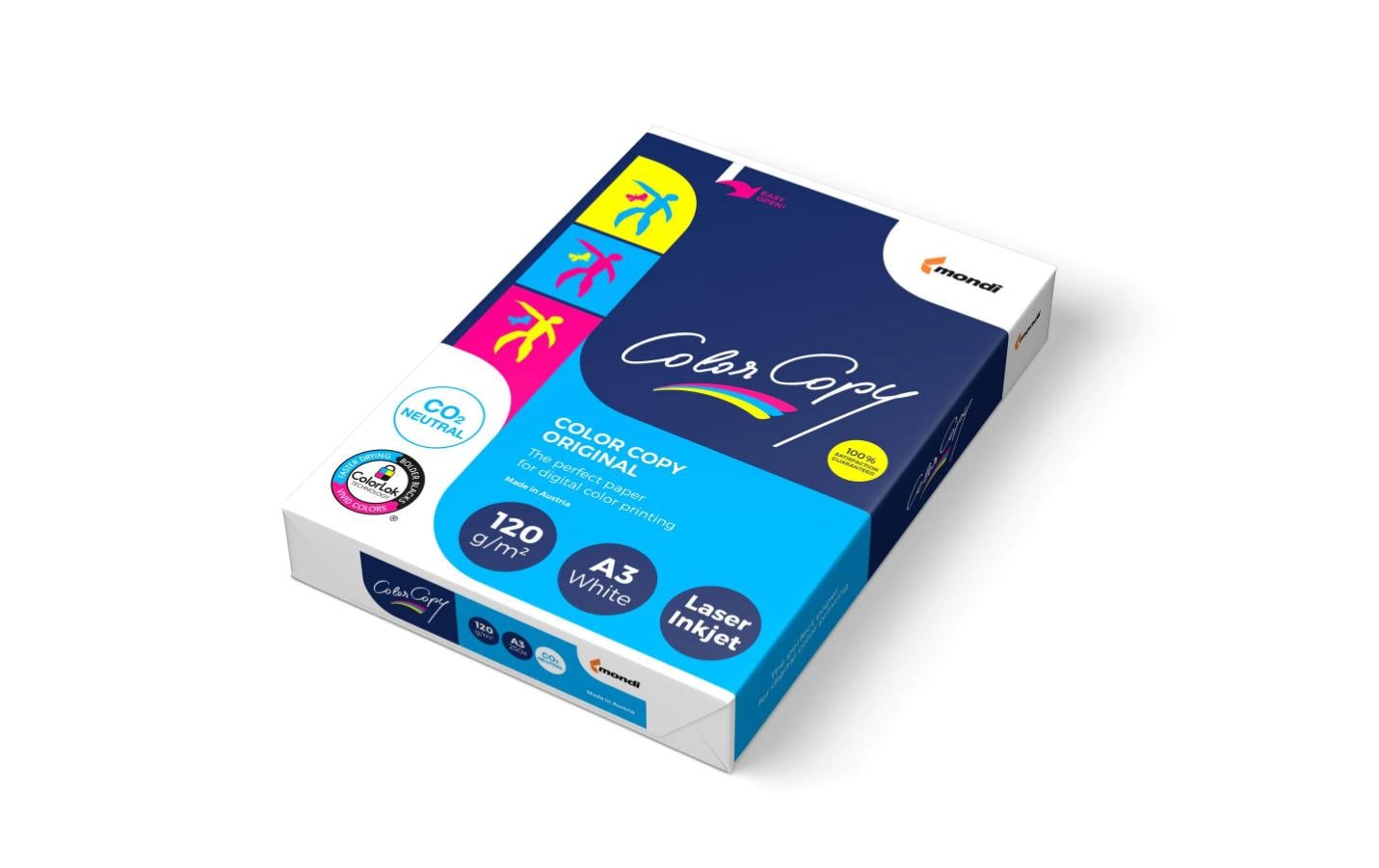 ColorCopy Papier A3, hochweiss, holzfrei 100g/m2, Packung à 500