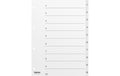 Kolma Zahlen-Register A4 KolmaFlex weiss 1 - 10