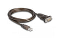Schnittstellenkabel Adapter USB auf RS-232 9 Pin Stecker mit Muttern 1,5 m