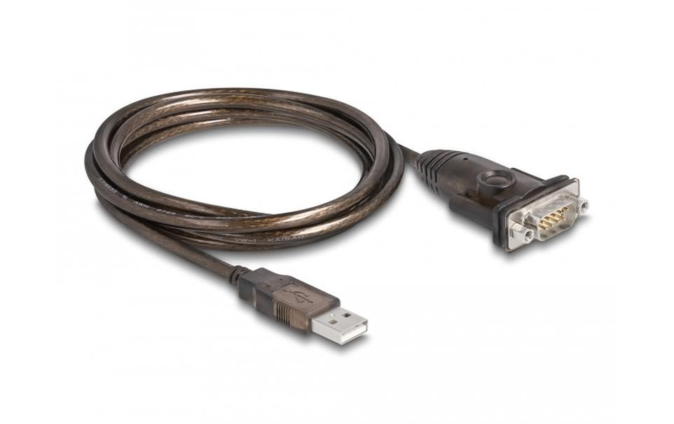 Schnittstellenkabel Adapter USB auf RS-232 9 Pin Stecker mit Muttern 1,5 m