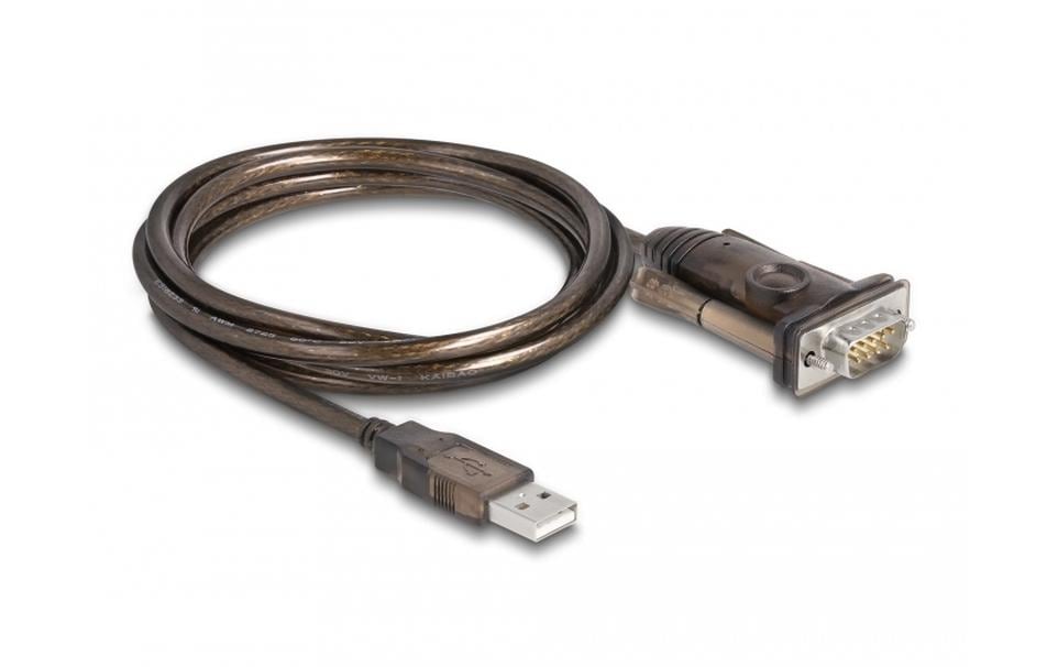 Schnittstellenkabel Adapter USB auf RS-232 9 PinStecker mit Schrauben 1,5 m