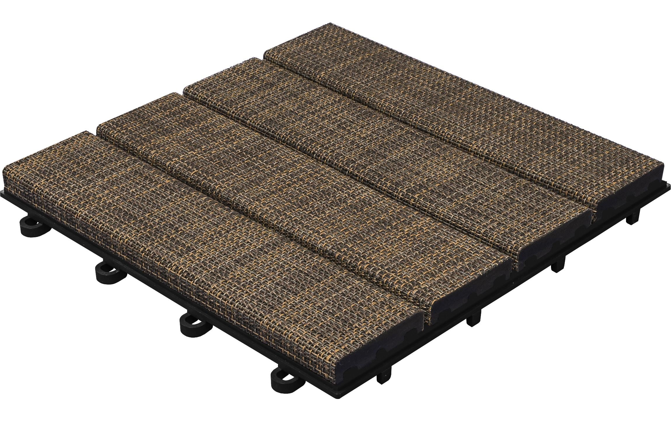 Bodenplatte Klickfliese Tex, braun 6 Stück / Pack (˜ 0,54 m²)