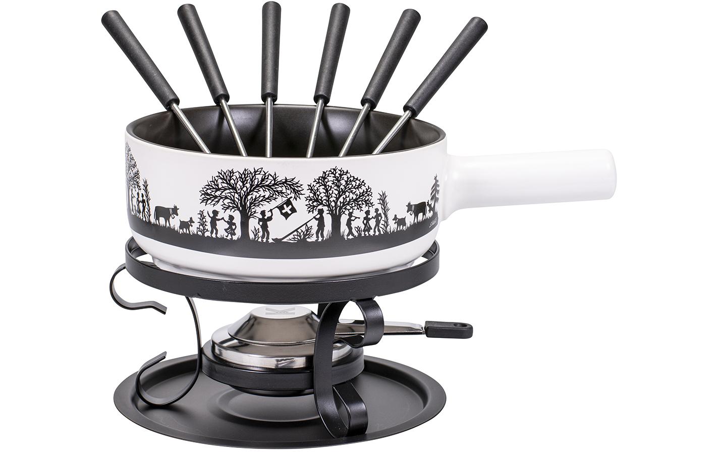 Kadastar Käsefondue-Set Bergchilbi E22 Ø 22 cm, 9-teilig