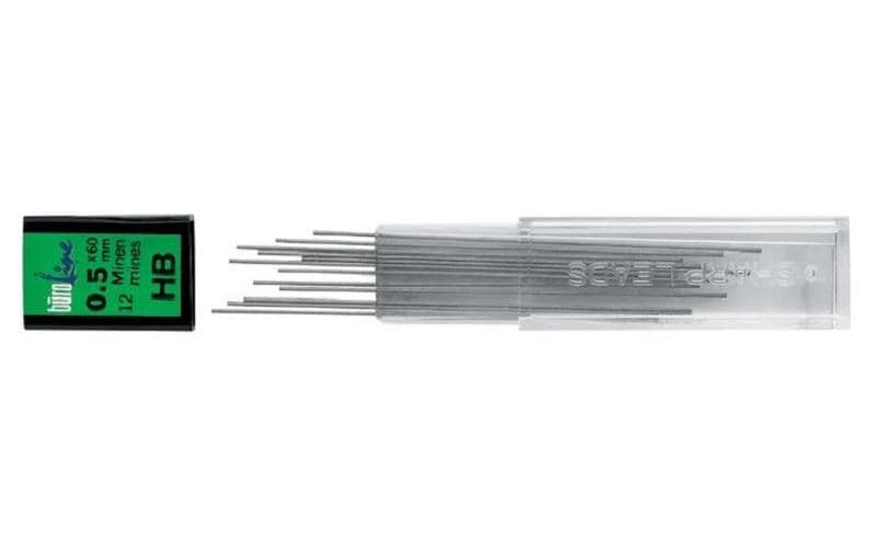 BüroLine Minen, 12 Stück 0,7 mm, HB, 12 Pack à 12 Minen
