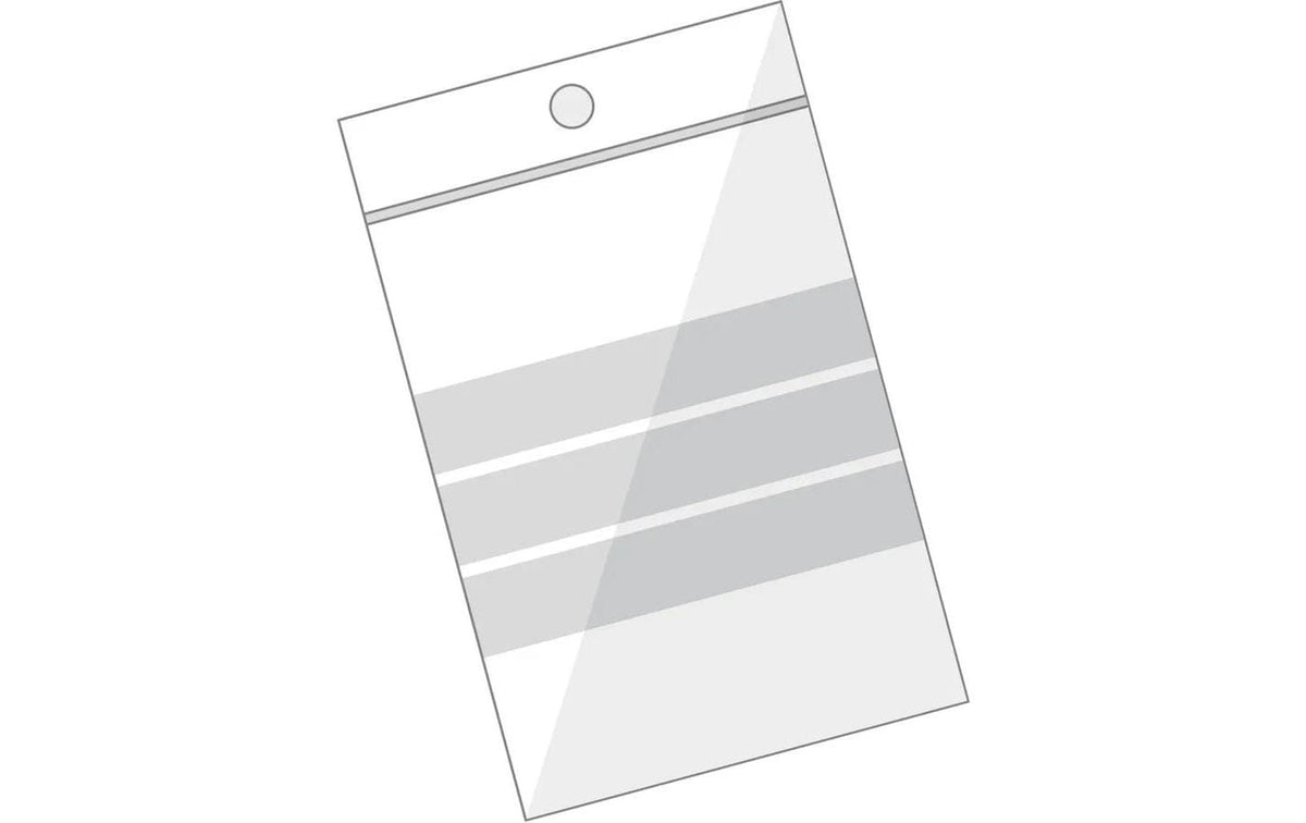BüroLine Pressverschluss-Beutel, 10 Stk Beschriftungsfeld, 220 x 305 mm