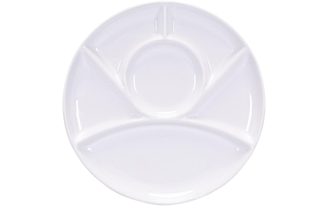 Kadastar Fleischfondue-Teller weiss 26cm weiss, Ø 26 cm