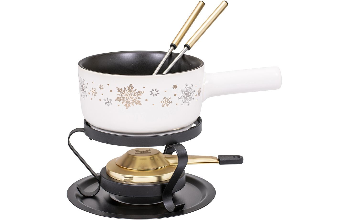 Kadastar Käsefondue-Set Kuh Sparkling 16cm Ø 16 cm, 5-teilig