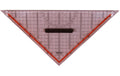 Rumold Geo-Dreieck Plexiglas 30 cm, Skala 2 x 15 cm, abnehmbarer Griff