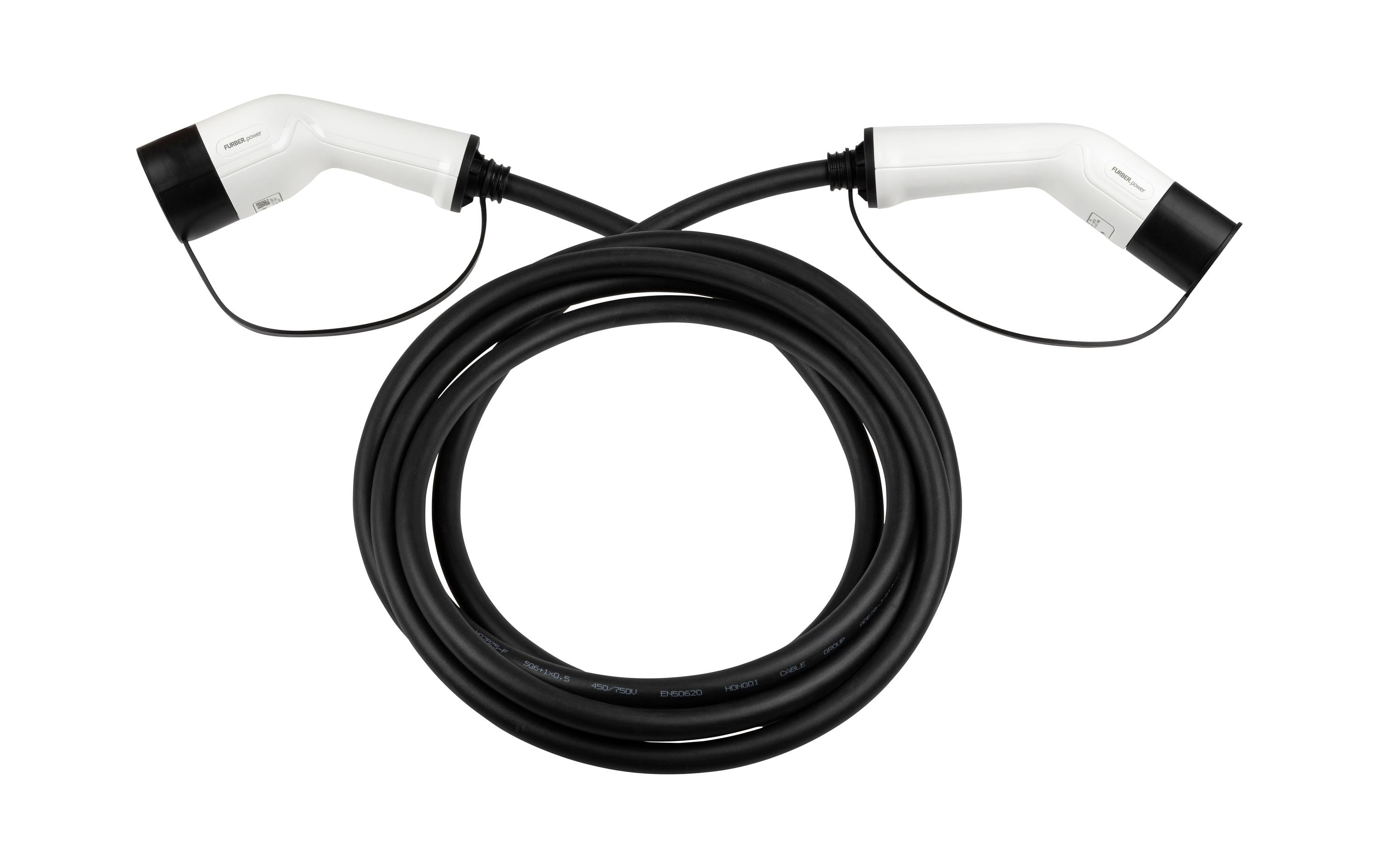 F.power Typ 2 Ladekabel THOR 22kW 5m dreiphasig, 480V, 32A, gerade