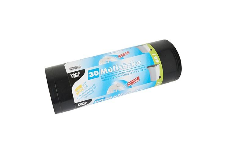 Weita Kehrichtsack 60L/schwarz Pack à 30 Stk,o. Verschluss
