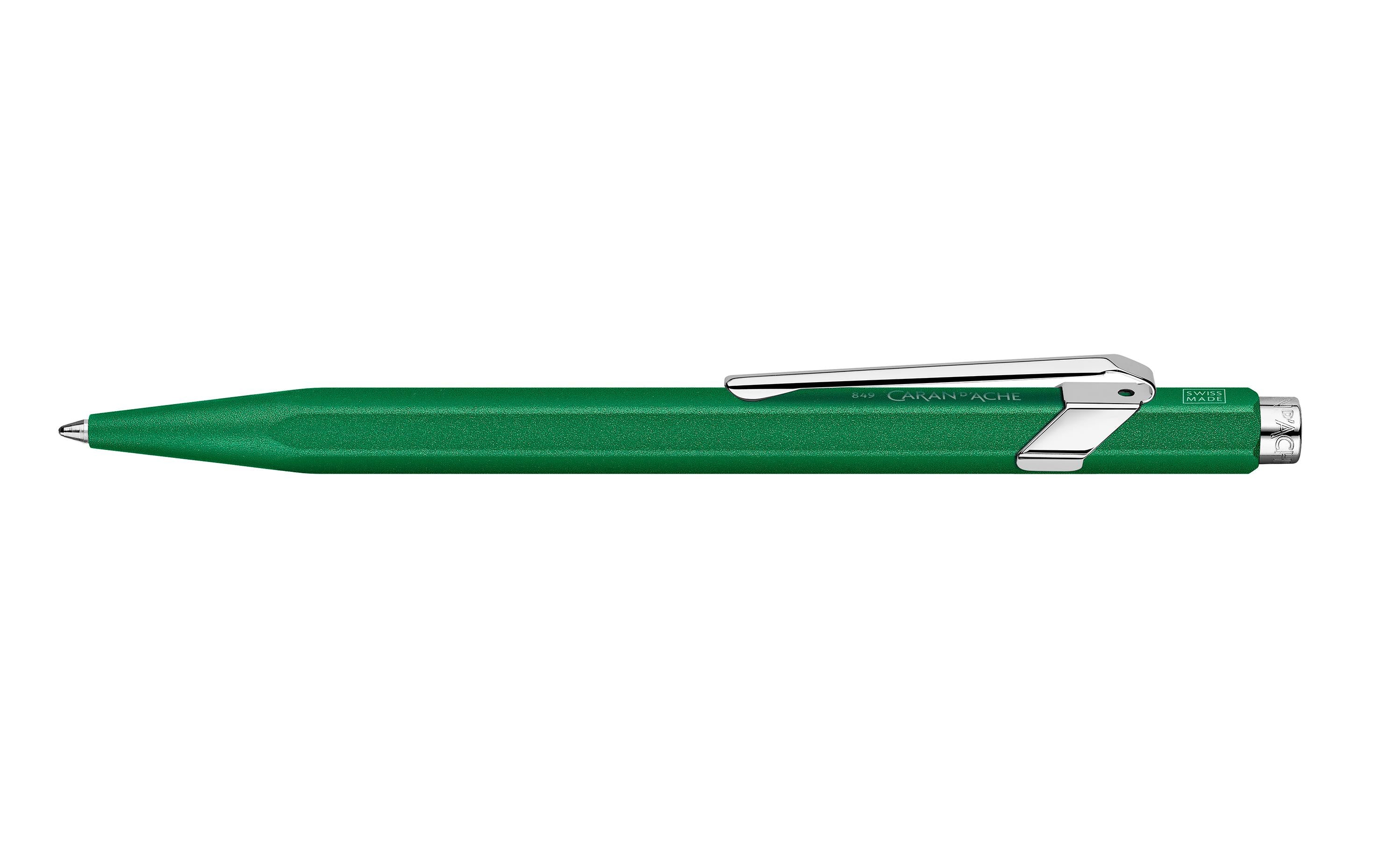 Caran d'Ache Kugelschreiber 849 Colormat Colormat-x Grün, mit Geschenkpackung
