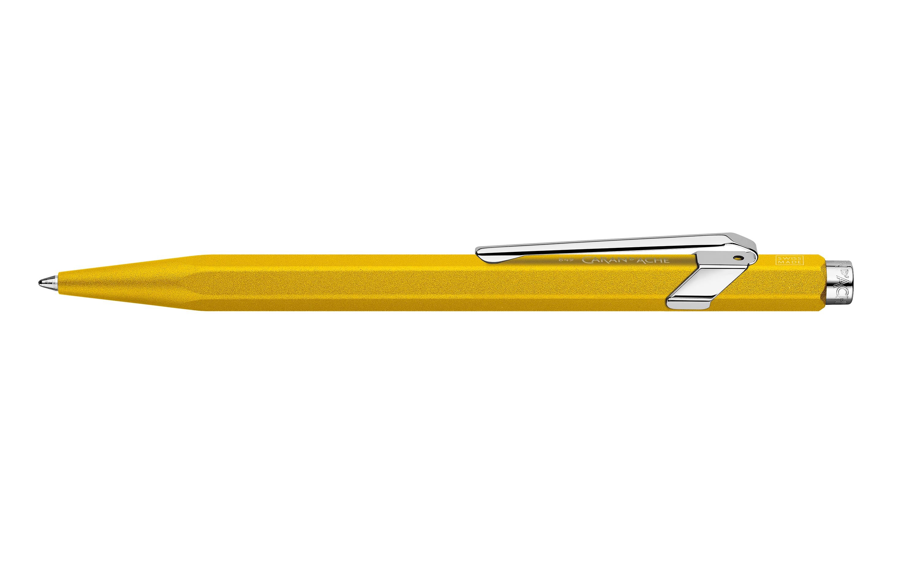 Caran d'Ache Kugelschreiber 849 Colormat Colormat-x Gelb, mit Geschenkpackung