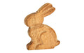 G. Wurm Hase aus Mangoholz 11x15x2 cm (BxHxT)