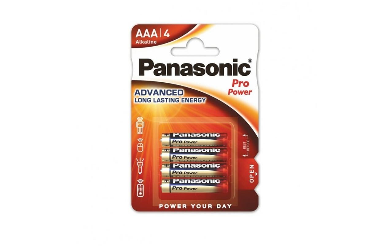 Panasonic Pro Power AAA-Alkali, 1.5 V 1,5 Volt, 4 Stück
