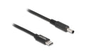 Delock Ladekabel USB-C-4.5x3.0mm zu Dell Stecker, 1.5m, schwarz, 20 V