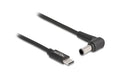 Delock Ladekabel USB-C-6.0x4.3mm zu Sony Stecker, 1.5m, schwarz, 20 V