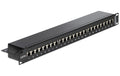 Delock 19" Patchpanel 24 Port Cat.6, schwarz